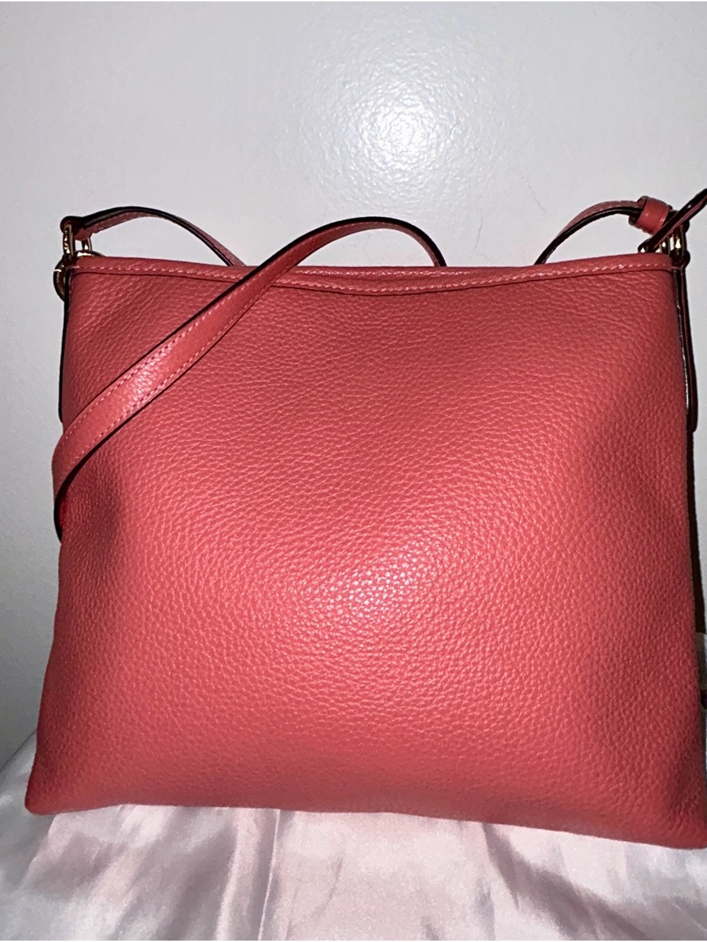 Coach File Crossbody in Perforated Pebble Leather .  Like New! - Picture 7 of 15